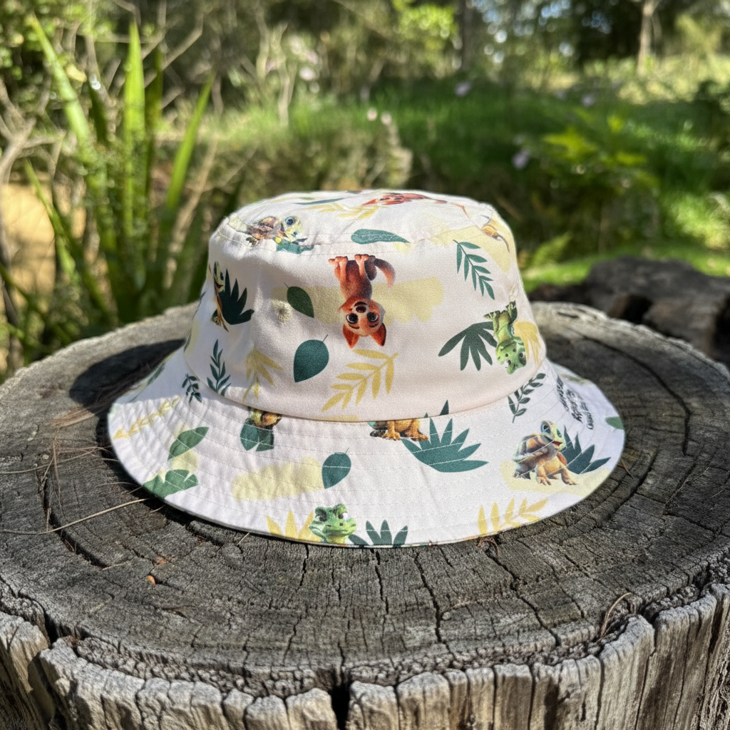 ARP bucket hat outdoor product shot