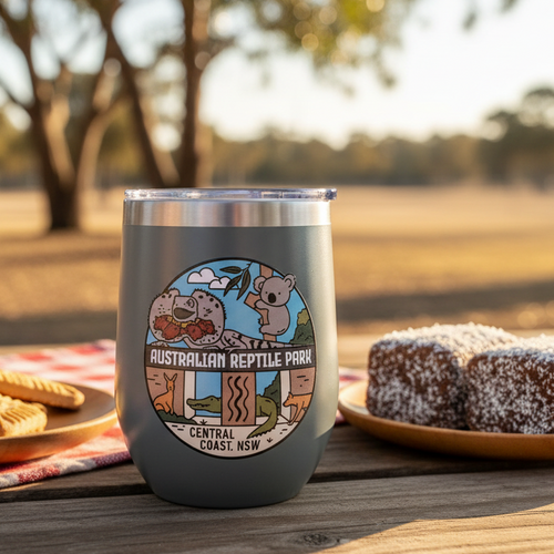 Australian Reptile Park tumbler - Aussie afternoon tea picnic